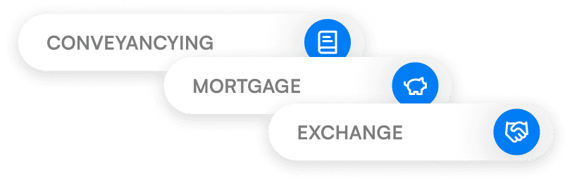 Graphic showing milestones in property transaction